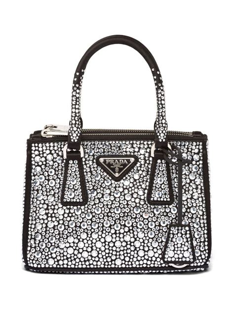 black crystal prada bag|Prada crystal embellished bag.